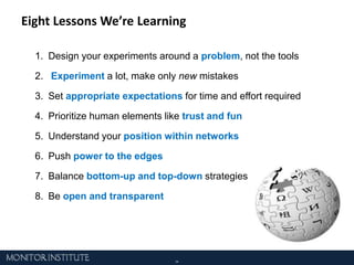 Nonprofits with explicit network structure