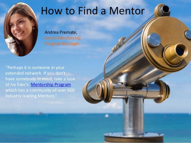 finding a mentor