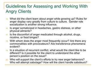 Working with angry and aggressive clients for CCGCNJ | PPT