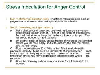 Anger Inoculation Working with angry and aggressive clients for CCGCNJ | PPT