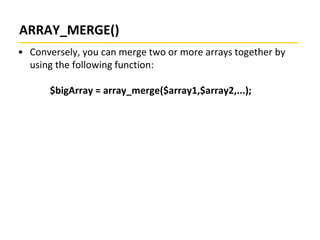 PHP array 1 | PPTX