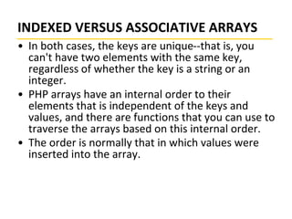 PHP array 1 | PPTX
