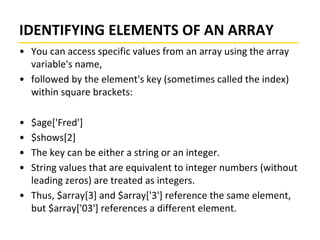PHP array 1 | PPTX