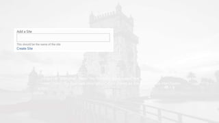 <div>
Add a Site
<div>
<input id="sitename" class="ms-TextField-field" type="text">
<span class="ms-TextField-description">This should be the name of the site</span>
</div>
</div>
 