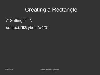 Canvas JavaScript API Simple example Creating a gradient background 