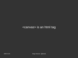<canvas> is an html tag 