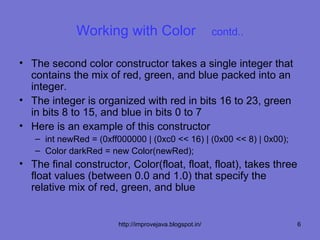 Working with color and font | PPT
