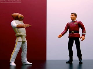 Admiral Ackbar vs. Admiral Kirk (58/365) By JD Hancock
http://www.ﬂickr.com/photos/jdhancock/4393509633/
 