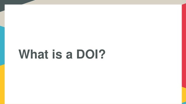 APA ITU DOI?