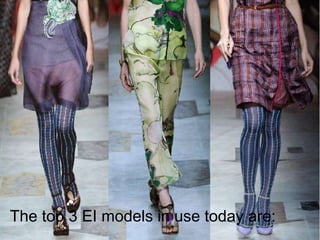 The top 3 EI models in use today are:
 