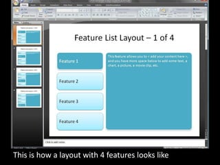Feature List Layout | PPTX