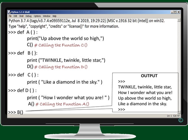 FUNCTIONS IN PYTHON, CLASS 12 COMPUTER SCIENCE | PDF | Programming ...
