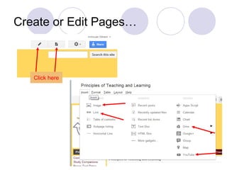 Create or Edit Pages…
Click here
 