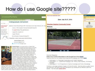 How do I use Google site?????
 