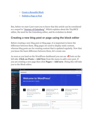 Working with Gutenberg - The WordPress Block Editor (A Beginner’s Guide ...