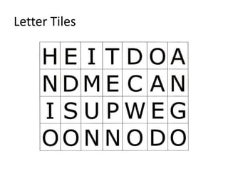 Letter Tiles