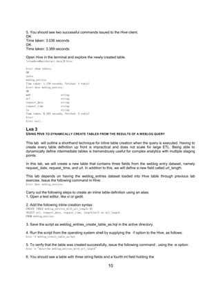 Working with Hive Analytics | PDF