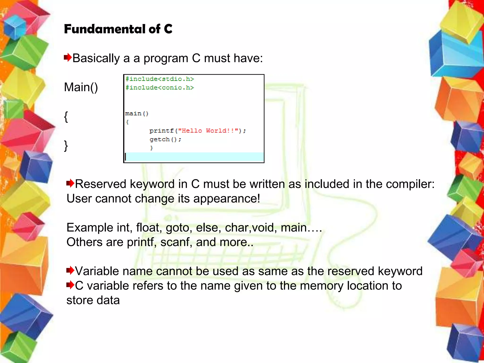 Working with IDE | PPT