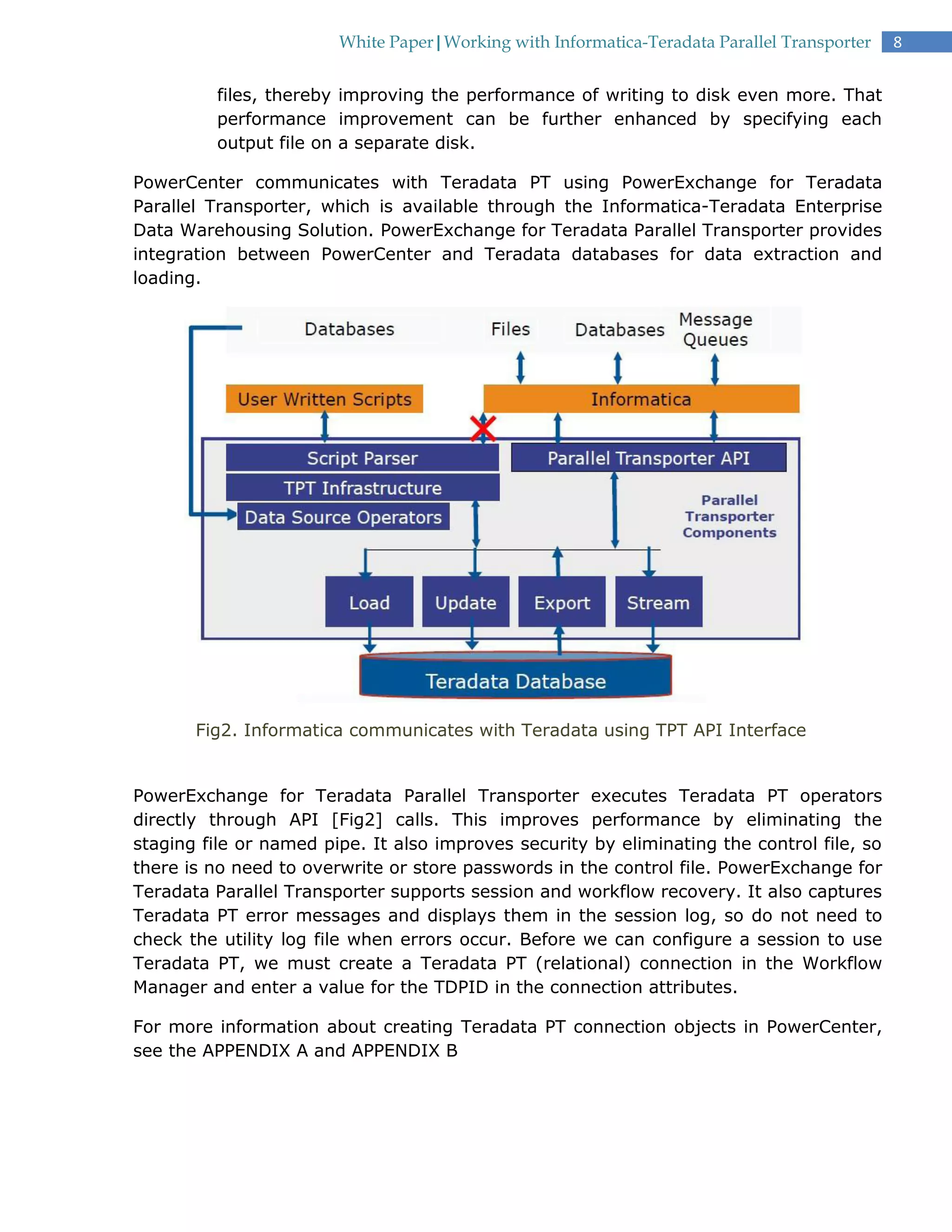 Working with informtiaca teradata parallel transporter | PDF