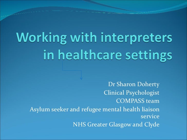 working in healthcare