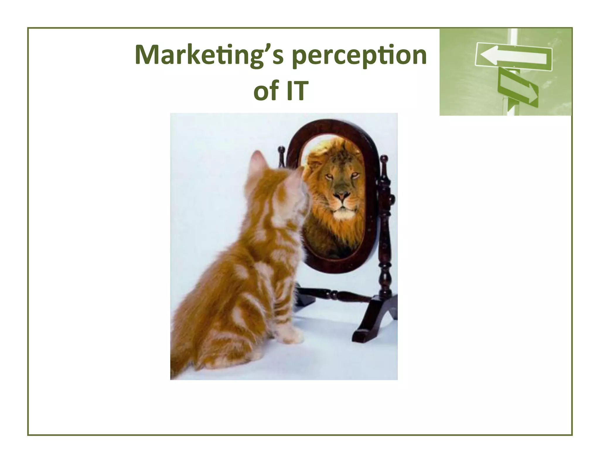 Marke*ng’s	
  percep*on	
  	
  
of	
  IT	
  

 