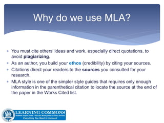 why do we use mla