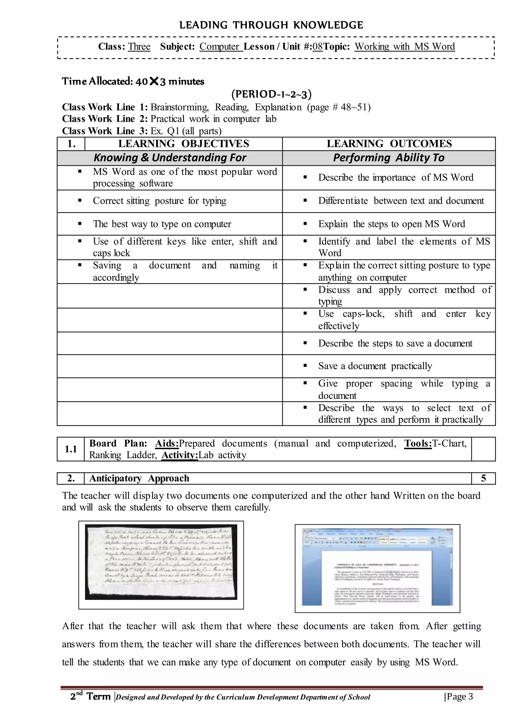 Working with MS word | DOCX