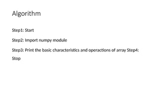 Working with Numpy arrays in Python.pptx