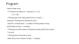 Working with Numpy arrays in Python.pptx