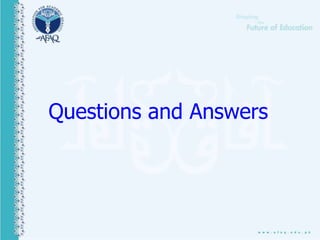 Questions and Answers
 