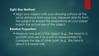 Proportion Reference Basic Object Working with Proportions in Human Figures | PPTX