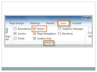 Change Rulers Working with rulers & guides | PPTX