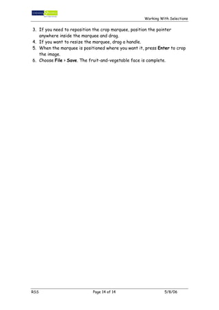 Working with selections | PDF