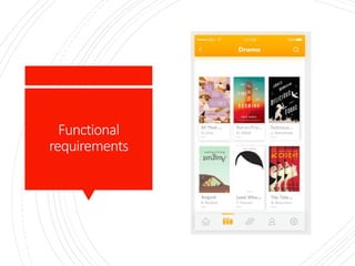Functional
requirements
 