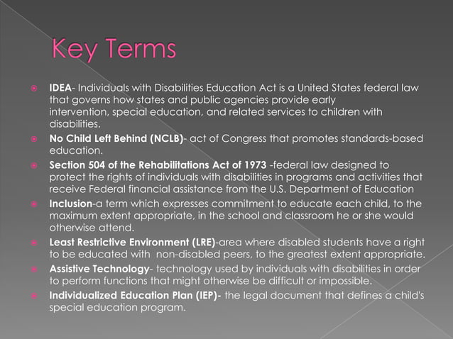 Working with special needs students | PPT