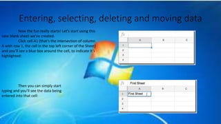 Working with spreadsheets using google sheets | PPT