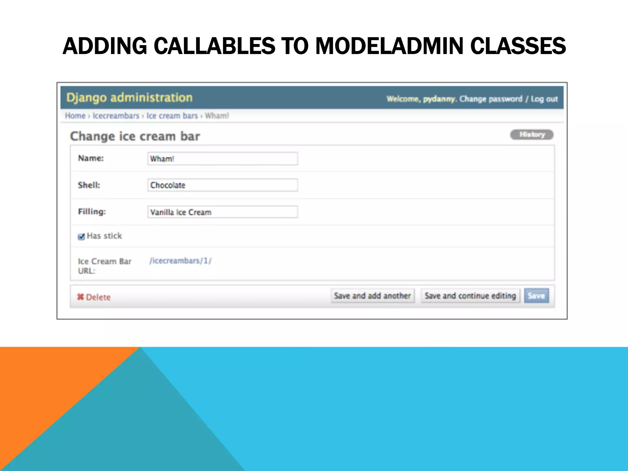 ADDING CALLABLES TO MODELADMIN CLASSES
 