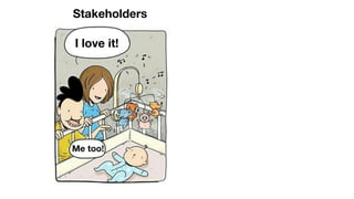 I love it!
Me too!
Stakeholders
 