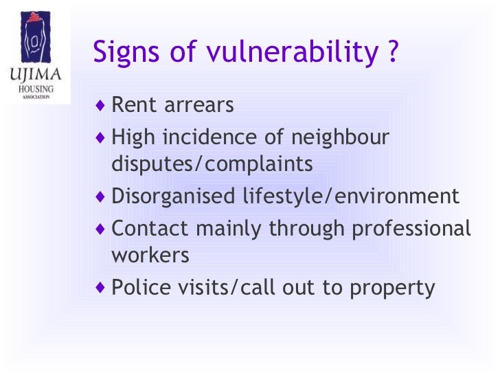 Working with vulnerable people