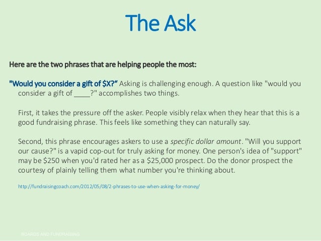 fundraising phrases