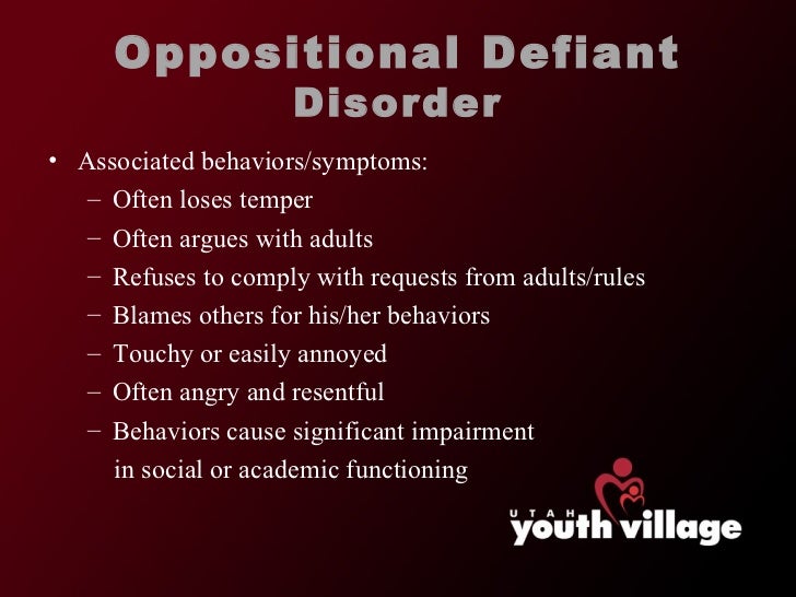 an introduction to the issue of oppositional defiant disorder odd Introduction risk factors and related issues this course will assist school staff members in better understanding oppositional defiant disorder. an introduction to the issue of oppositional defiant disorder odd Introduction risk factors and related issues this course will assist school staff members in better understanding oppositional defiant disorder.