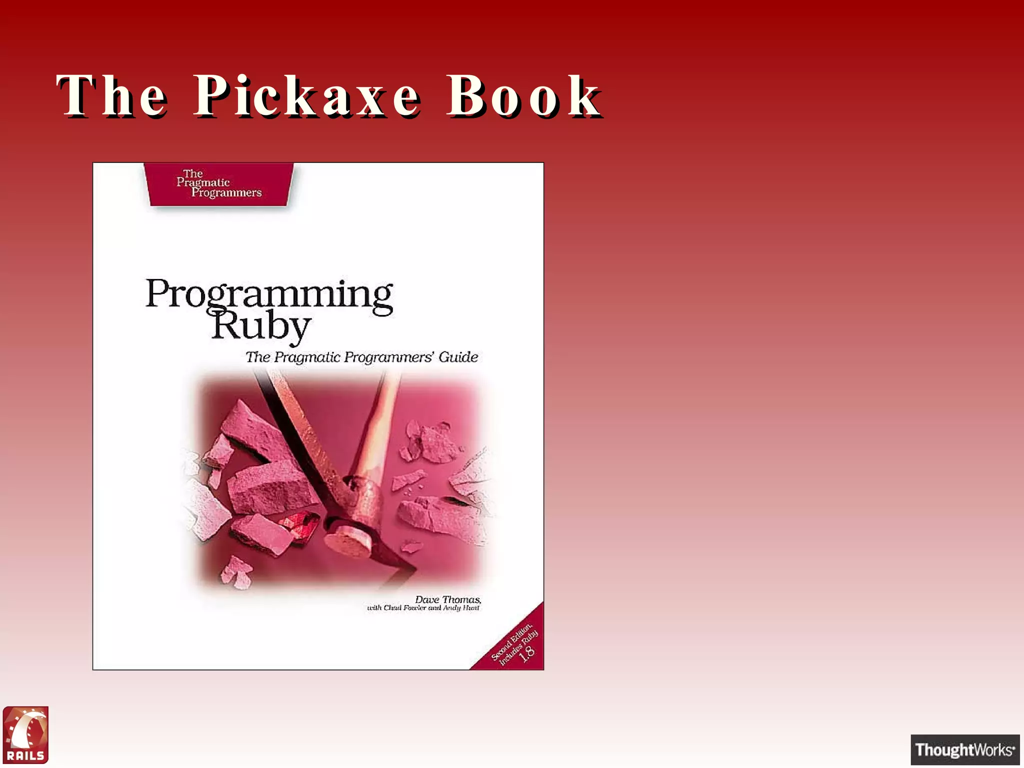 The Pickaxe Book 