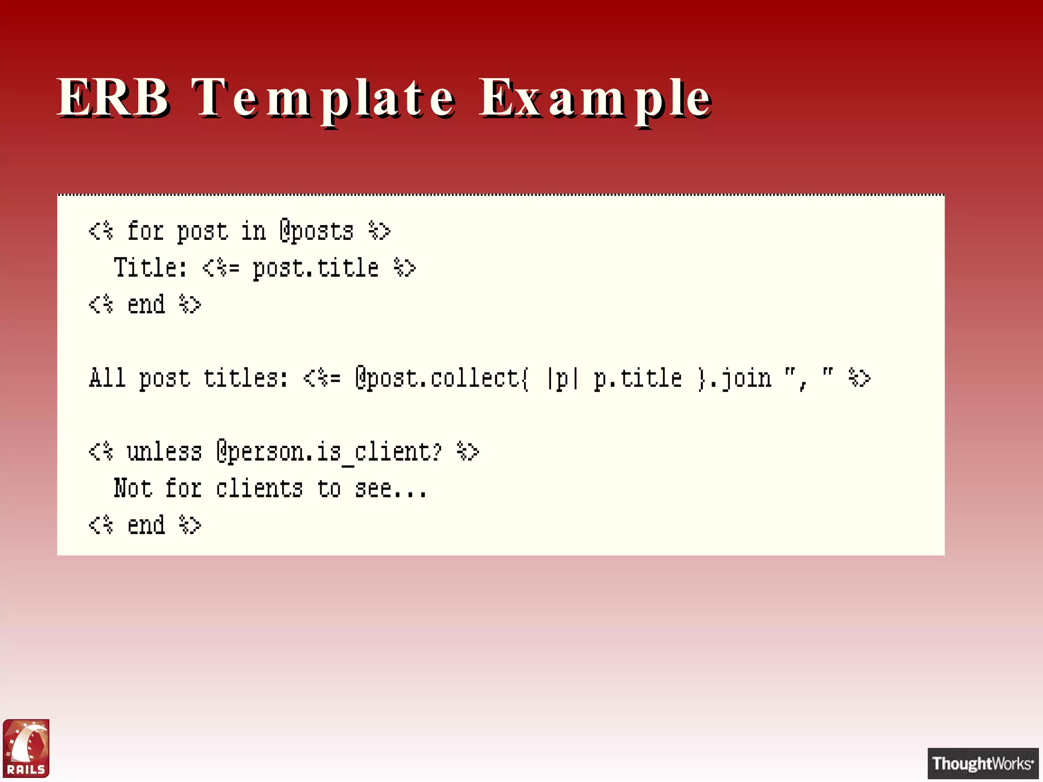 ERB Template Example 