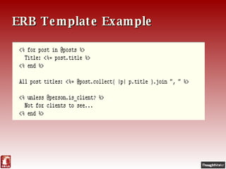 WorkinOnTheRailsRoad | PPT