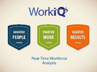 Real-Time Workforce
Analysis
 