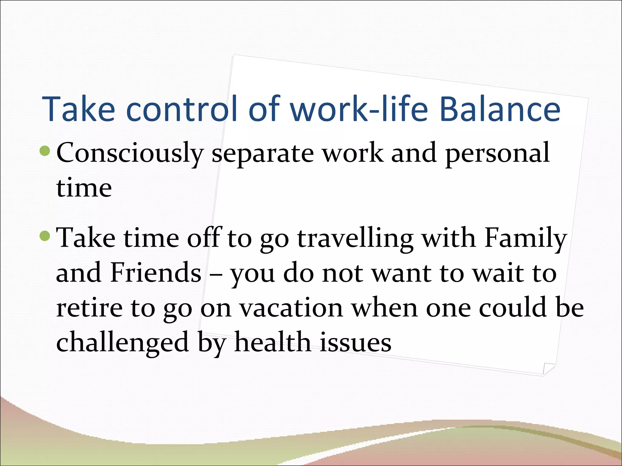 Work Life Balance | PPT