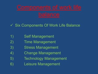 Work life balance | PPTX