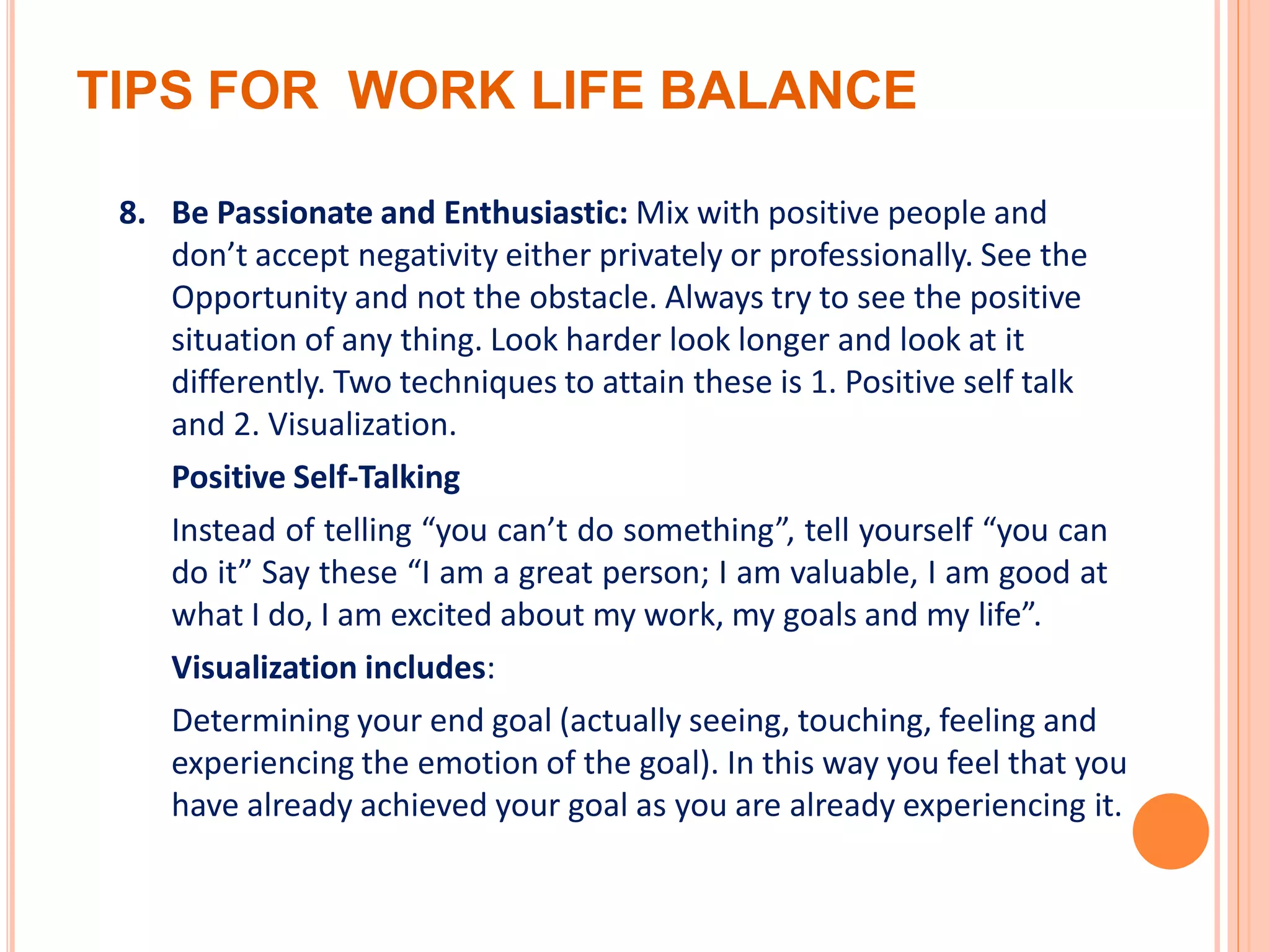 Work life balance And Spiritual Quotient | PPTX