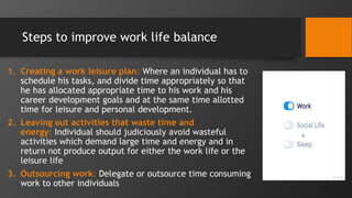 Work life balance | PPTX
