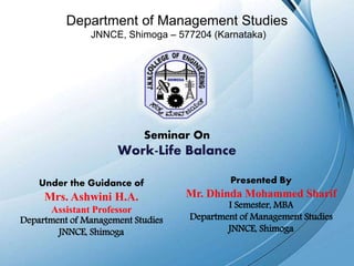 Work Life Balance | PPTX